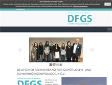 Tablet Screenshot of dfgs.org